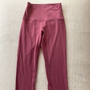 Pink Lululemon Align Leggings